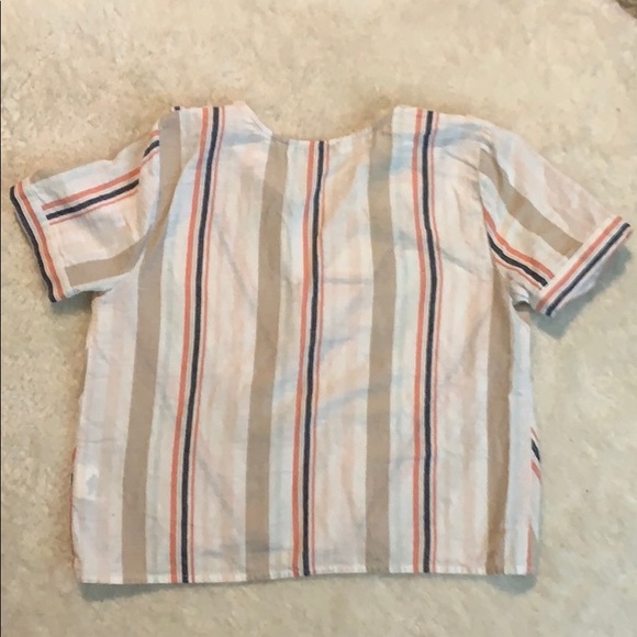 June & Hudson striped blouse Size Small - Picture 3 of 3